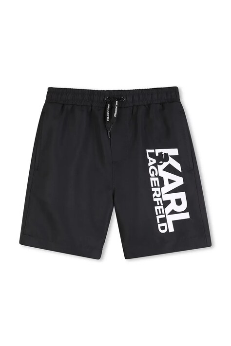 Karl Lagerfeld szorty kąpielowe dziecięce kolor czarny Z31079