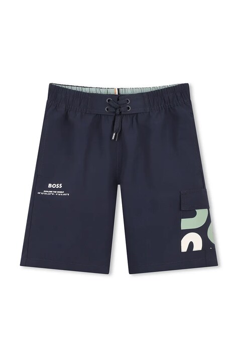 Dječje kratke hlače za kupanje BOSS boja: tamno plava, J52900