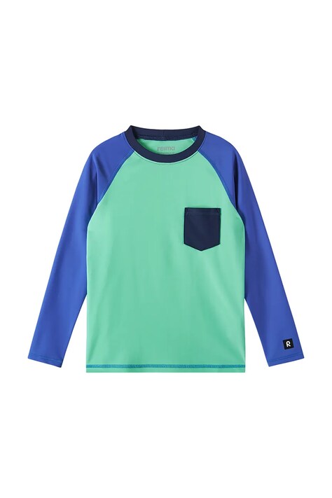 Reima longsleeve kąpielowy dziecięcy Kroolaus UV 50+ zielony 5200150C
