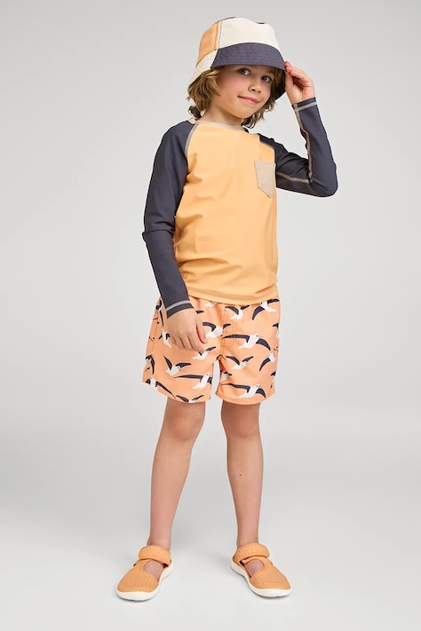 Reima szorty kąpielowe dziecięce Somero pomarańczowe 5200153C