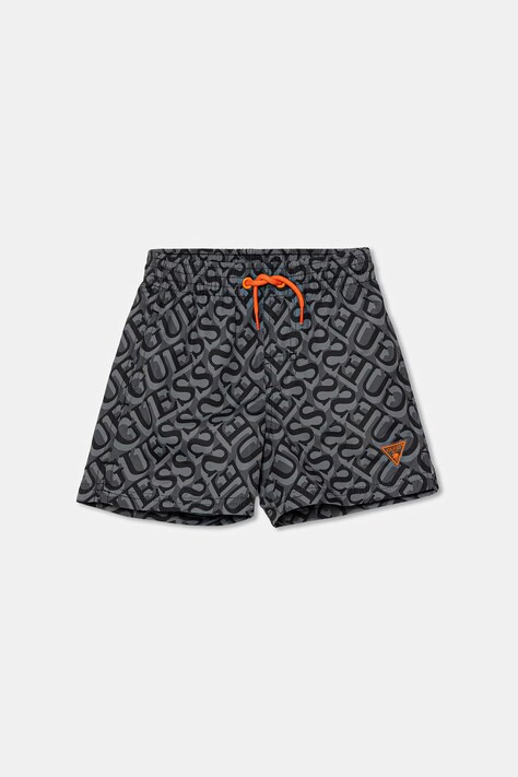 Guess pantaloni scurți de baie pentru copii negri L6GZ04 WG2A2