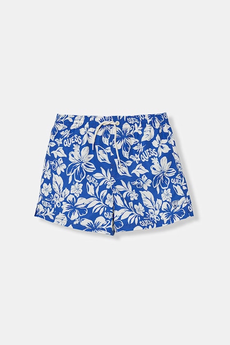 Guess szorty kąpielowe dziecięce niebieskie L6GZ05 WG282