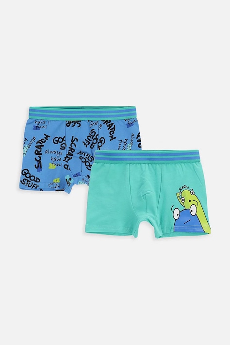 Coccodrillo boxerky detské bavlnené s elastanom 2-pak modré PANTS