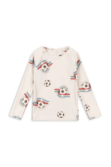Konges Sløjd longsleeve kąpielowy dziecięcy ASTER SWIM BLOUSE GRS beżowy KS105266