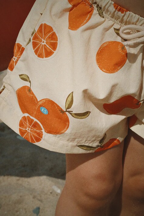 Konges Sløjd spodenki do pływania dziecięce POMIO SHORT SWIM SHORTS GRS beżowe KS105523