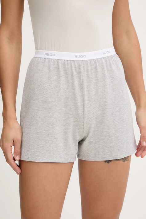 Σορτς πιτζάμας HUGO HUGO ID SHORTS χρώμα: γκρι, 50555600