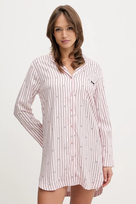 Νυχτικό HUGO SARTORIAL SLEEPSHIRT χρώμα: ροζ, 50556665