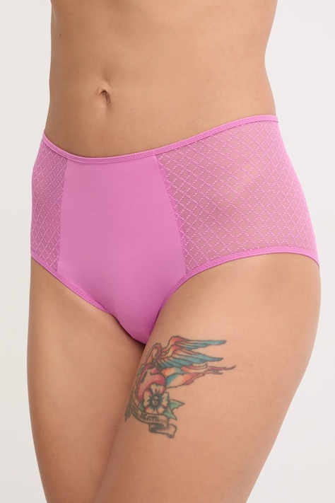 Chantelle figi kolor różowy z koronki C16M80