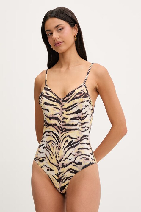 Kenzo costum de baie dintr-o singură piesă pentru femei bej FG52MB1324TB