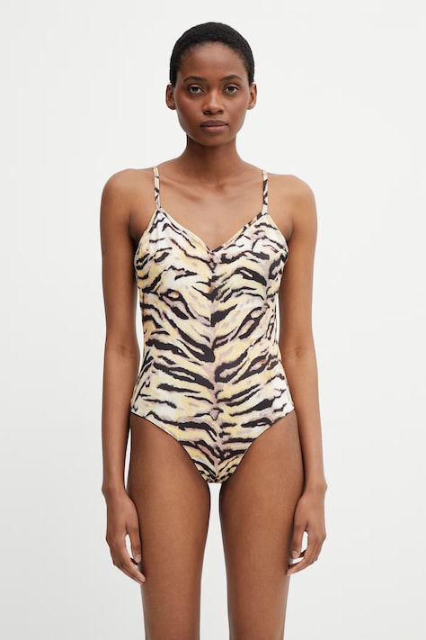 Kenzo costum de baie dintr-o singură piesă de femei bej FG52MB1324TB