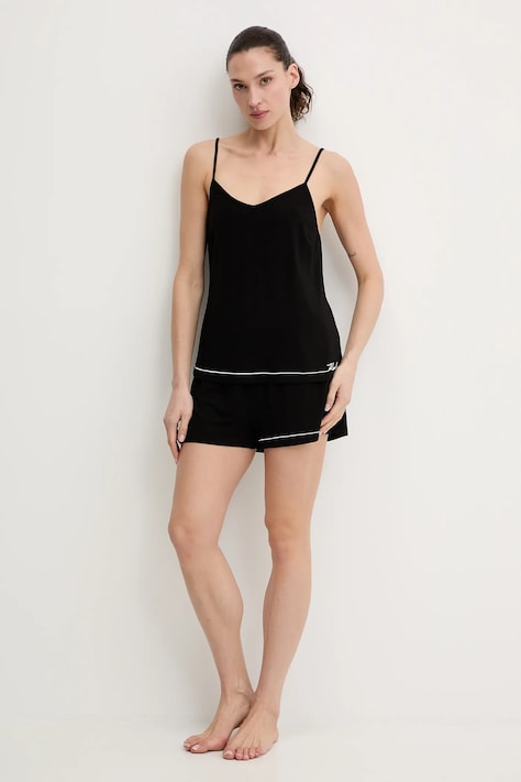 Пижама Karl Lagerfeld дамска в черно B1W45011