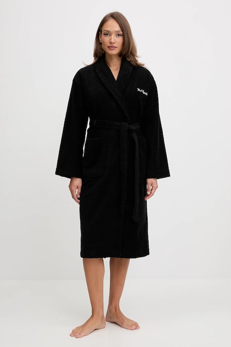 Karl Lagerfeld szlafrok HOTEL KARL kolor czarny B1W45017