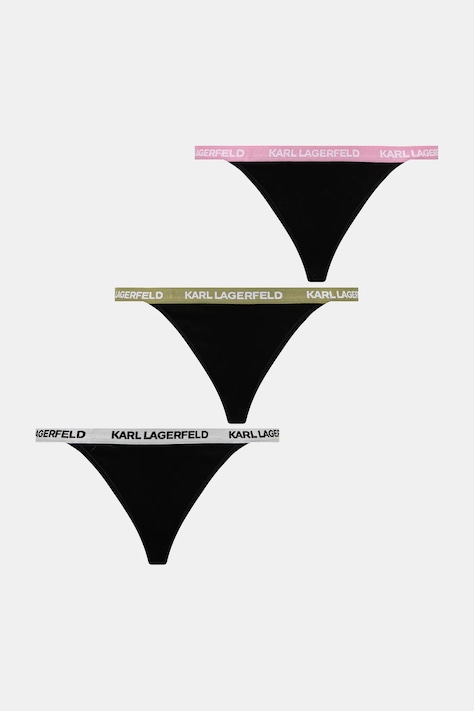 Brazilian στρινγκ Karl Lagerfeld 3-pack χρώμα: μαύρο, B1W47014