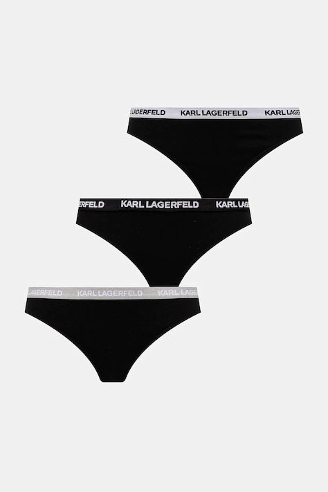 Στρινγκ Karl Lagerfeld 3-pack χρώμα: μαύρο, B1W47031