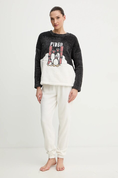 women'secret pijama culoarea gri, 3132240