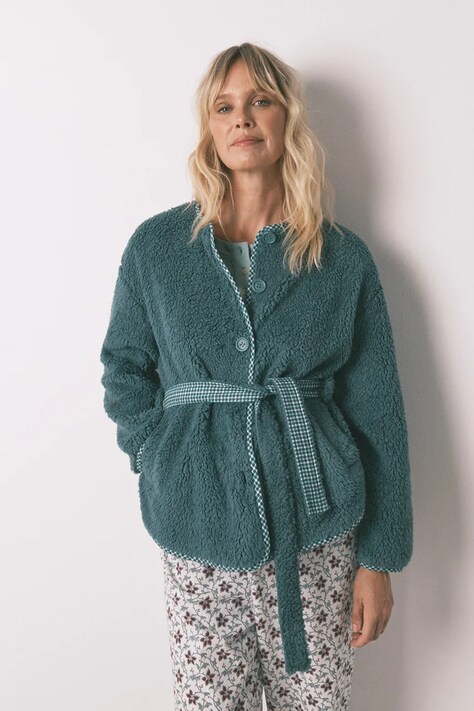 women'secret szlafrok kolor zielony 3142315