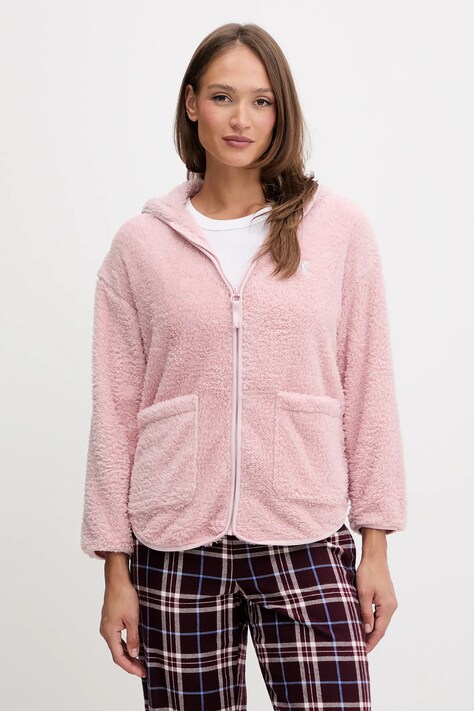 Pyžamová mikina women'secret růžová barva, 4352442