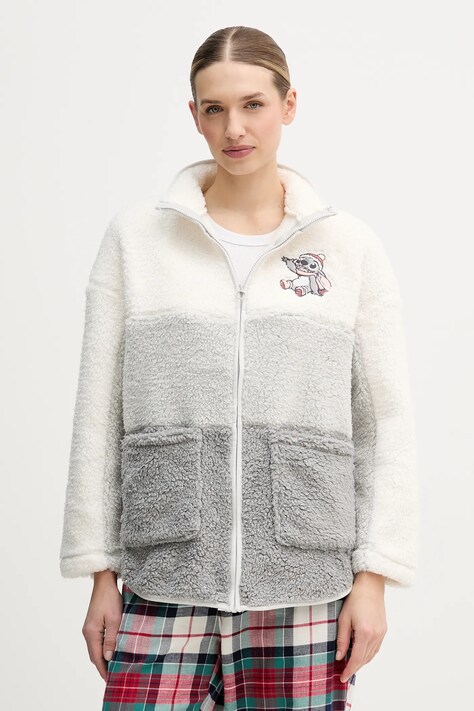 women'secret bluza piżamowa LILO & STITCH damskie kolor beżowy 4412221