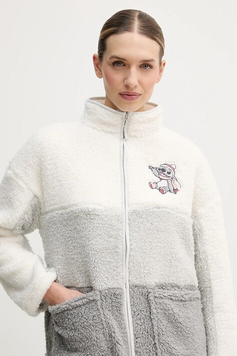 women'secret bluza piżamowa LILO & STITCH damskie kolor beżowy 4412221