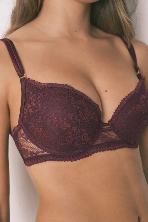 Бюстгальтер women'secret — SS26-BID0CI, бордо — фото 4