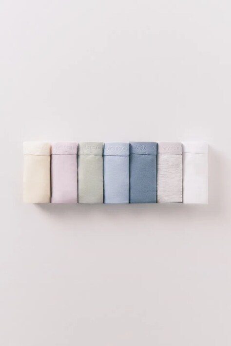 women'secret stringi 7-pack kolor biały 4932686