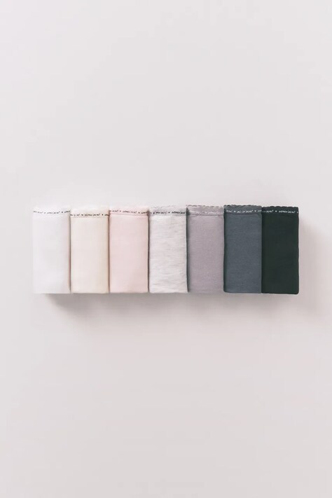 women'secret stringi 7-pack kolor biały 4932689