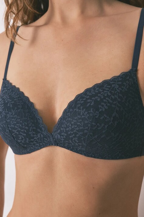 women'secret biustonosz kolor granatowy gładki 5662022