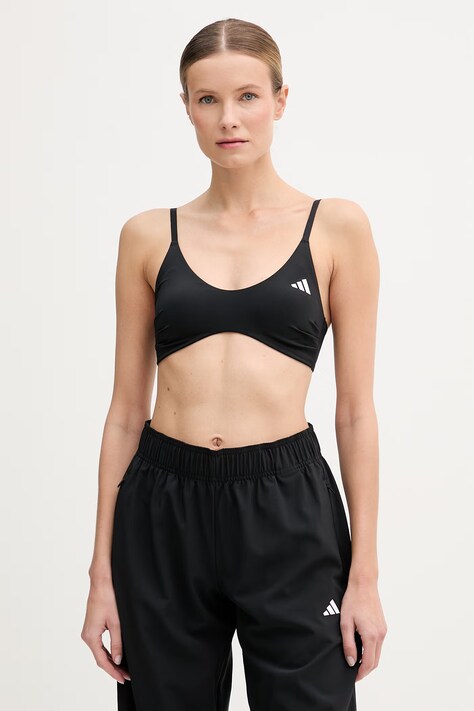 adidas Performance biustonosz sportowy Optime Essentials kolor czarny gładki JZ2198