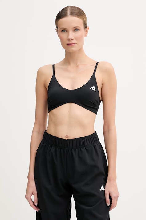 adidas Performance biustonosz sportowy Optime Essentials kolor czarny gładki JZ2198