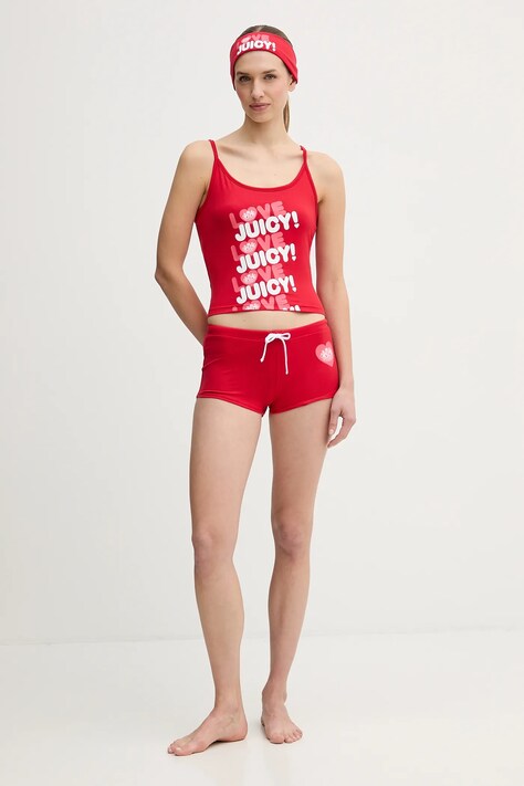 Juicy Couture piżama damska kolor czerwony JCYPT126852