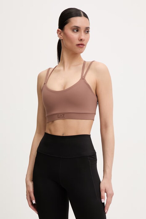 EA7 Emporio Armani biustonosz sportowy brązowy AF21585.7W000921