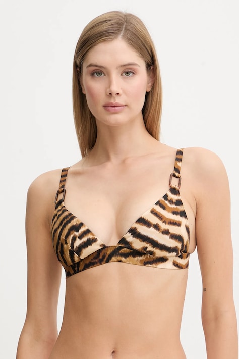 Chantelle biustonosz kąpielowy kolor brązowy miękka miseczka C1A7QF