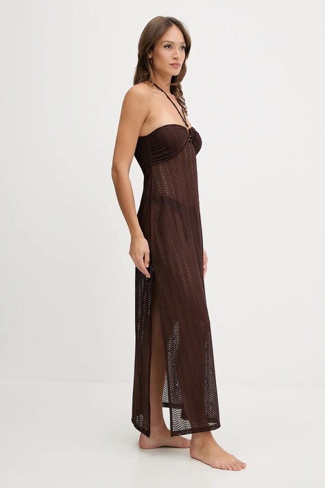 Melissa Odabash sukienka plażowa kolor brązowy Harriet
