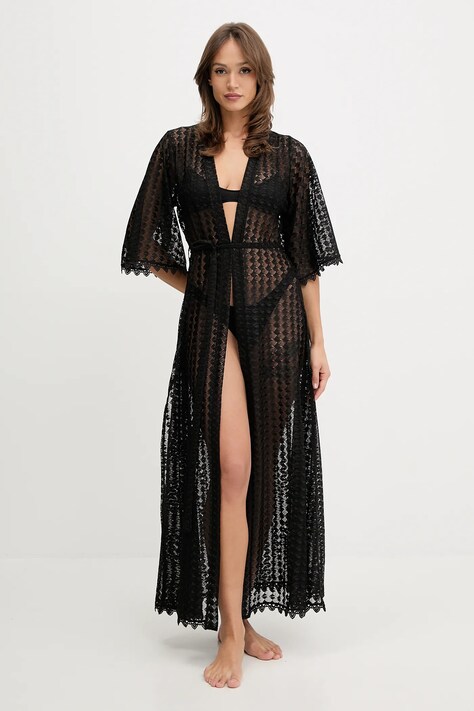 Melissa Odabash narzutka plażowa kolor czarny Tali