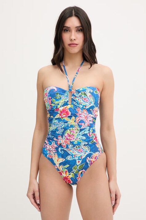 Lauren Ralph Lauren strój kąpielowy jednoczęściowy damski granatowy 20639218