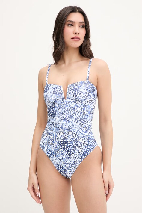 Lauren Ralph Lauren Ολόσωμο μαγιό γυναικείο σκούρο μπλε 20640066