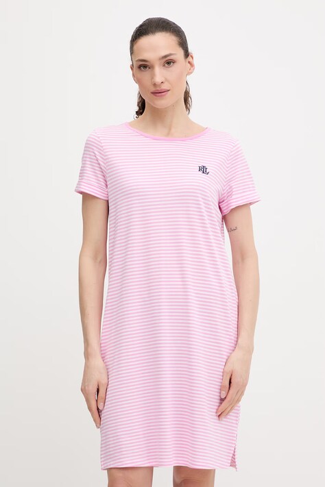 Lauren Ralph Lauren koszula nocna damska kolor różowy ILN22503