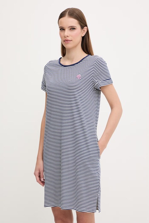 Lauren Ralph Lauren koszula nocna damska kolor granatowy ILN22503