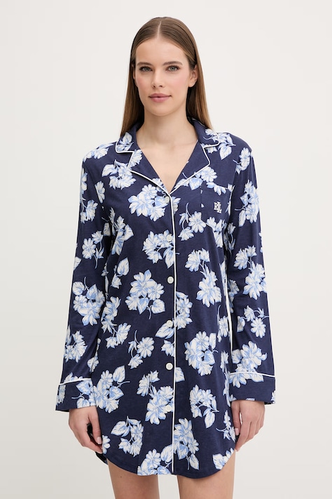 Lauren Ralph Lauren koszula nocna damska kolor granatowy ILN32491