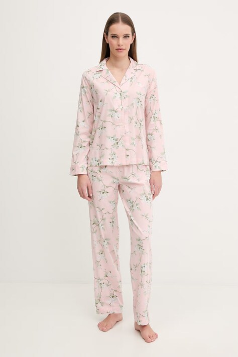 Lauren Ralph Lauren piżama damska kolor różowy ILN92493