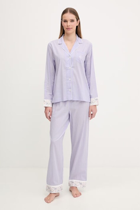Lauren Ralph Lauren piżama dwuczęściowa damska fioletowa ILN92497