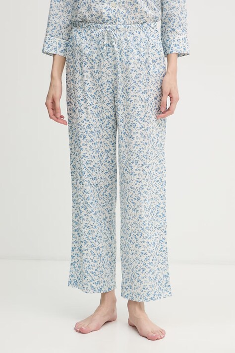 Lauren Ralph Lauren роздільна піжама жіноча з бавовною — SS26-BID0O5, блакитний — фото 4