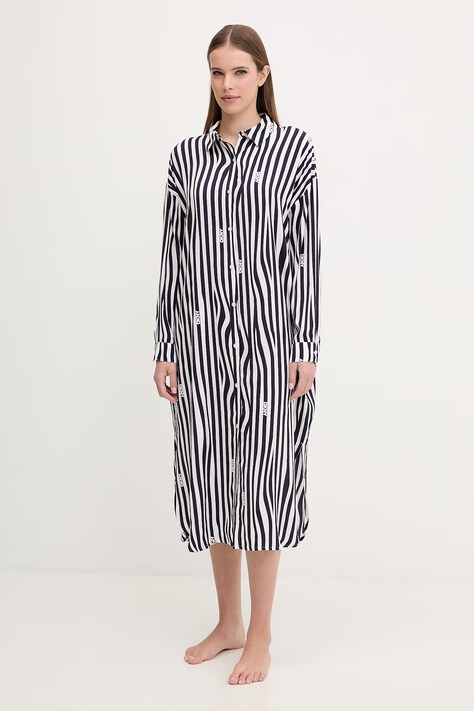 Dkny koszula nocna damska kolor granatowy YI00099