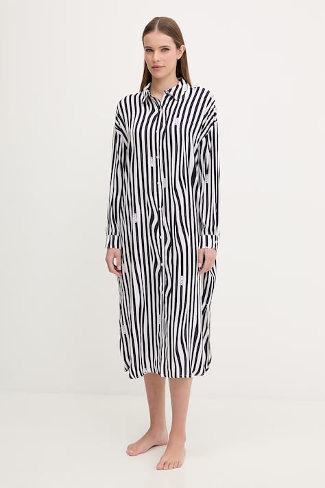 Dkny koszula nocna damska kolor granatowy YI00099