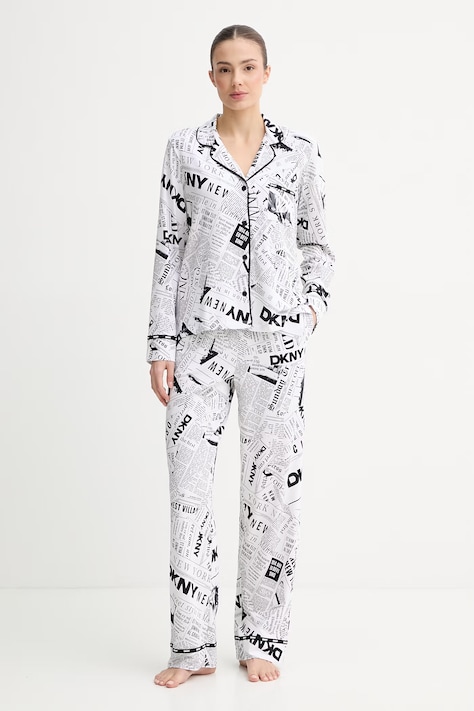 DKNY piżama damska biała YI80095