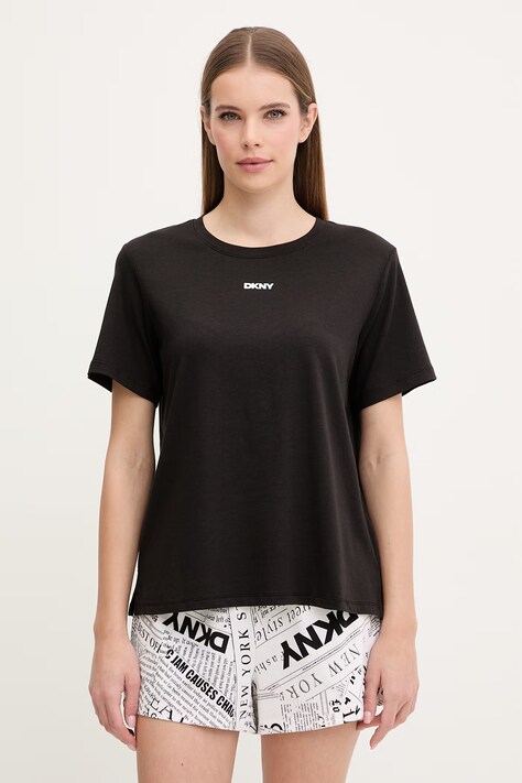 Dkny piżama damska kolor czarny YI90095