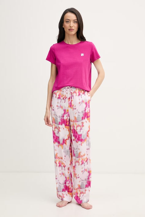 DKNY piżama dwuczęściowa damska różowa YI80113