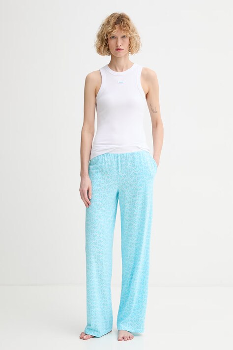 DKNY piżama dwuczęściowa damska z wiskozą turkusowa YI90112