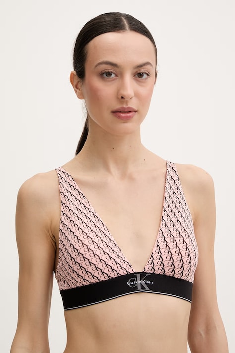 Calvin Klein Underwear trojúhelníková podprsenka oranžová LV00QF8703