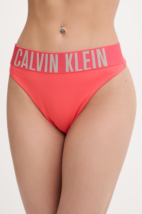 Calvin Klein figi kąpielowe damskie czerwone LV00Q61189